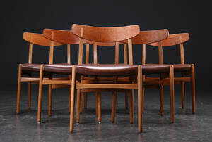 Hans J. Wegner. Spisestuestole, model CH-23 6 Denne vare er sat til omsalg under nyt varenummer 4306700