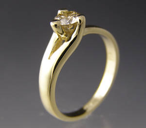 Solitaire ring ca. 0.44 ct.