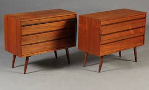 Poul Cadovius. Par kommoder, teaktræ 2