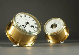 Schatz. Vægur og barometer, messing 2