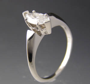 Solitaire ring ca. 0.75 ct.