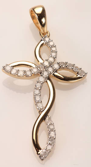 Diamantvedhæng, ca. 0.40 ct.