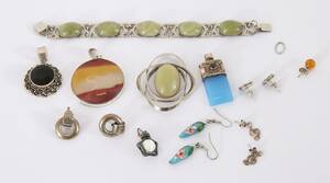 Parti bijouterier, bl.a. silver