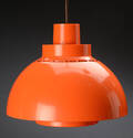 Lampeproducent. To pendler af farvet plast 2