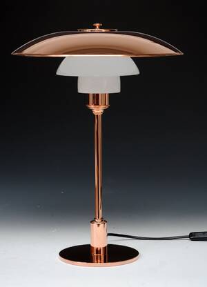 Poul Henningsen. Bordlampe. PH 3½-2½ Kobber Bord - Limited Edition