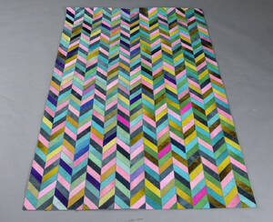 Koskindstæppe. Patchwork, 200 x 143 cm