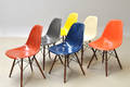 Charles Eames 1907 - 1978. Sæt på seks Vintage skalstole, multicolor, model DSW. 1960-70erne 6