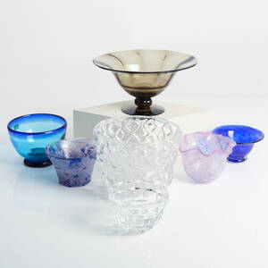 SKÅLAR, glas, bl.a Orrefors