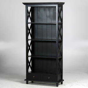 Bogreol, sortbemalet