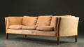 Tre-pers. sofa, læder, dansk møbelproducent