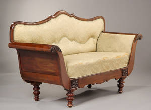 Senempire sofa af mahogny ca. 1850.