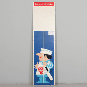 REKLAMSKYLT, dubbelsidig, Trollhätteglas  ICA