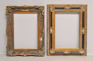 To pragtrammer i bronzeret træ, 20. årh.2