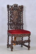 STOL, rikt skuren, barockstil, 1900-tal.