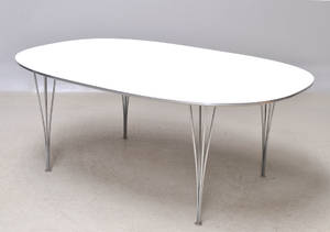 Piet Hein 1905-1996 Bruno Mathsson 1907-1988. Super Ellipse spisebord