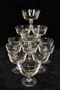 13 GLAS, H 10 CM