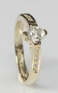 Brillantring, ca. 0.57 ct. Denne auktion er annulleret - se nu vare 1918137