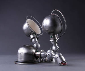 Jean Louis Domecq f. 1920. Jieldé Lyon. Tre væglamper 3