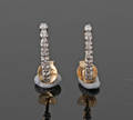 9k Diamond Hoops earrings approx. 0.18ct