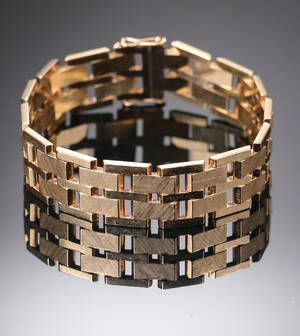 Armbånd af guld 14 kt.