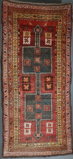 Handknuten orientmatta, persisk, 251 x 117 cm