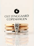 Ole Lynggaard Little Princess brillantring af  trefarvet 14 kt. guld