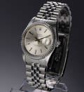 Rolex Datejust. Herreur i stål med sølvfarvet skive med dato, ca. 1987
