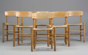Børge Mogensen 1914-1972. Seks shakerstole, model J39 6