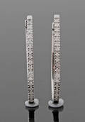 9K Diamond Earrings approx. 0.24ct 2