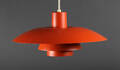 Poul Henningsen, PH4 pendel af orangelakeret metal. Denne vare er sat til omsalg under nyt varenummer 4499710