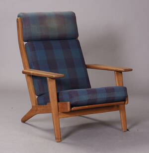 H. J. Wegner. Højrygget lænestol, model GE-290A Denne vare er sat til omsalg under nyt varenummer 4396376
