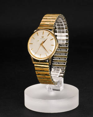 Omega herrearmbåndsur af gulddoublé