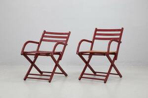 TRÄDGÅRDSSTOLAR, ett par, bemålad furu, 19201930-tal