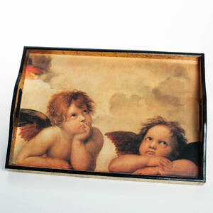 BRICKA, motiv av Rafaels Sixtinska madonnan