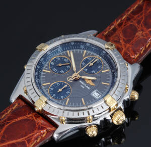 Breitling Chronomat. Herreur i 18 kt. guld og stål med grå skive, 1990erne Denne vare er sat til omsalg under nyt varenummer 4527678