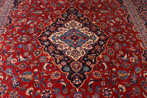 Keshan, Persien. Uld på bomuld. 388 x 289 cm