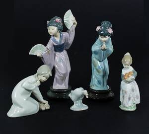 Lladro, figuriner, porslin 5 