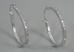 Par diamant øreringe 2