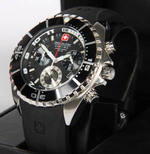 Swiss Military Hanova. Swiss made Dykkerur.