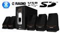 Surround Sound 3D 5.1 System - Alongza m Bluetooth. 