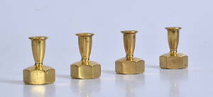 HANS-AGNE JAKOBSSON. Ljusstakar, 4 st, mässing.