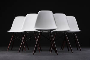 Charles Eames 1907- 1978. Seks armstole, model DSW 6