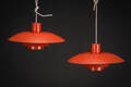 Poul Henningsen. Par PH 43 pendel, orange 2