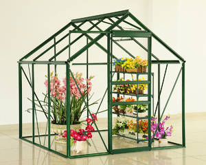 Drivhus i polycarbonat med sokkel - 3,6 m3
