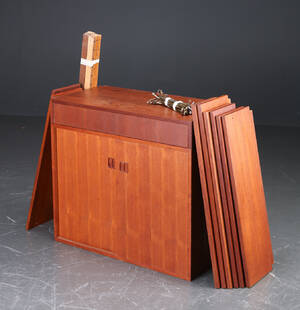 Reolsystem af teaktræ, Dansk møbelproducent, 1960erne. 17