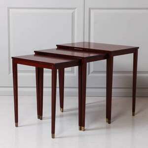 SATSBORD, 3 st, mahogny, 1900-tal