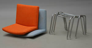 Hans J. Wegner. Lufthavnsstole betrukket med Hallingdal23