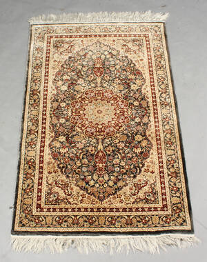 Orientalsk silketæppe 153 x 94 cm 