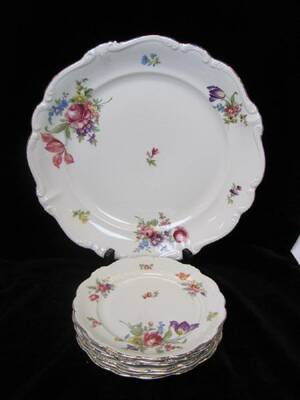 ROSENTHAL POMPAD0U FAT, 6 ASSIETTER