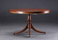Regencyform onepillar table, mahogni